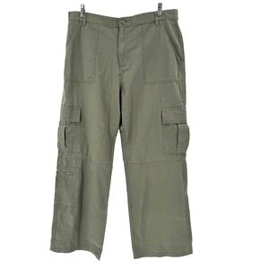 Aeropostale‎ Utility Cargo Pants Y2K Inspired Mid Rise Relaxed Fit Green XL NEW